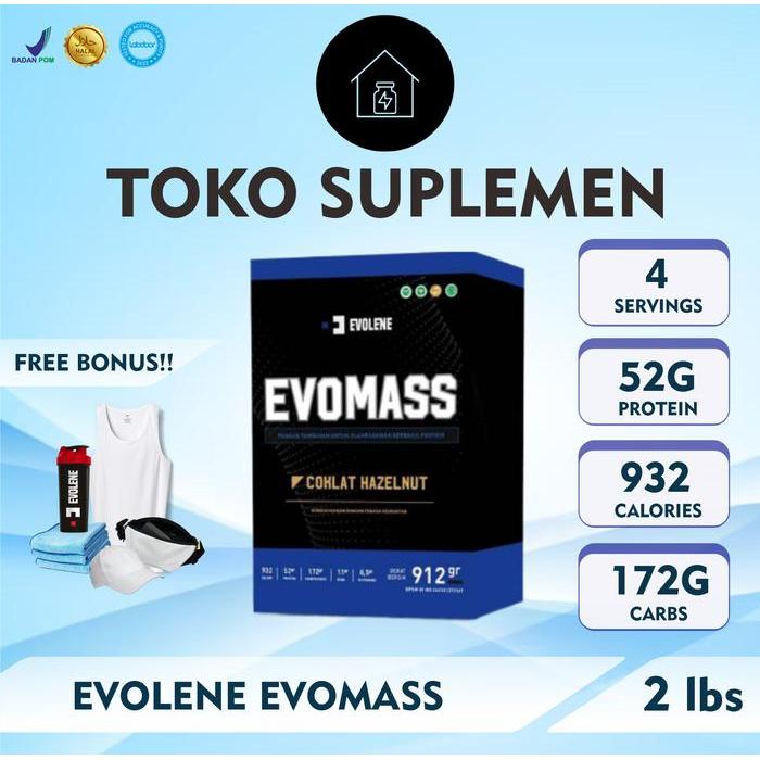 Evolene Evomass 2Lbs - Evomass Evosorption Mass Gain 2 Lbs (912 Gr)