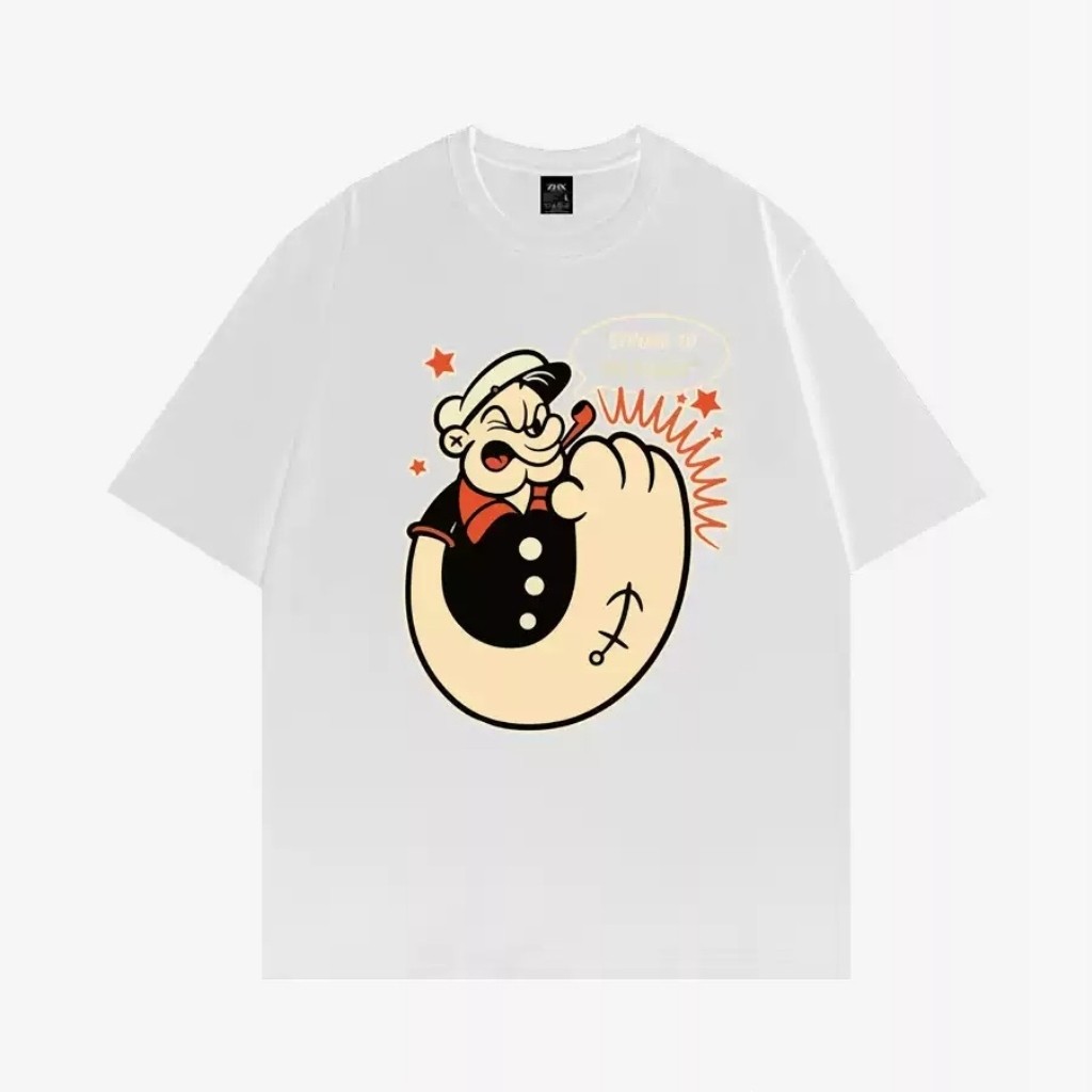 Fitted Tshirt Popeye Official Merchandise Quality