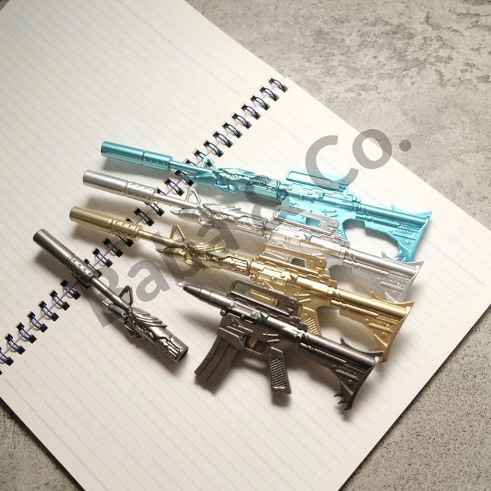 PULPEN SENJATA PUBG FULL BODY PEN FREE FIRE PENA SENJATA LARAS PANJANG AK47 BOLPEN MAINAN TEMBAKAN