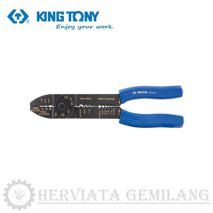 KC808 KING TONY 6732-09 Professional Crimping Tool 9" / Tang Skun PROMO SPECIAL