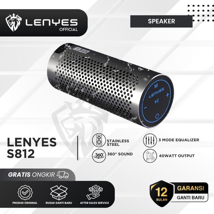 Premium Quality Lenyes Speaker Bluetooth Portable S812 Ipx5 Wireless Hifi Tws 40W Output 5000Mah