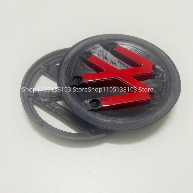 2pcs Gloss Black/Sliver 116mm Front Grill Badge118mm Rear Trunk Fit for VW Golf 4 MK4 1999-2006 Lid