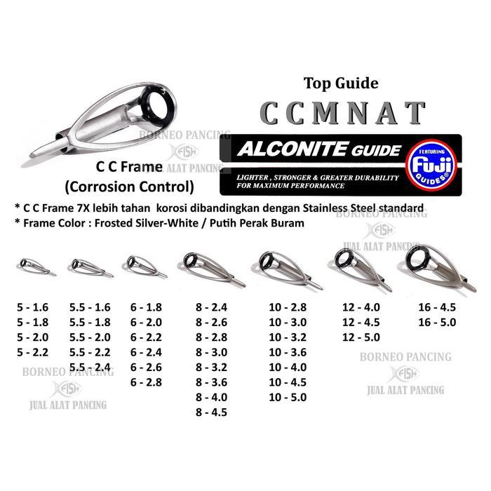 ASLI Fuji Top Guide Fuji Alconite K-Series CCMNAT Size 8 READY STOCK