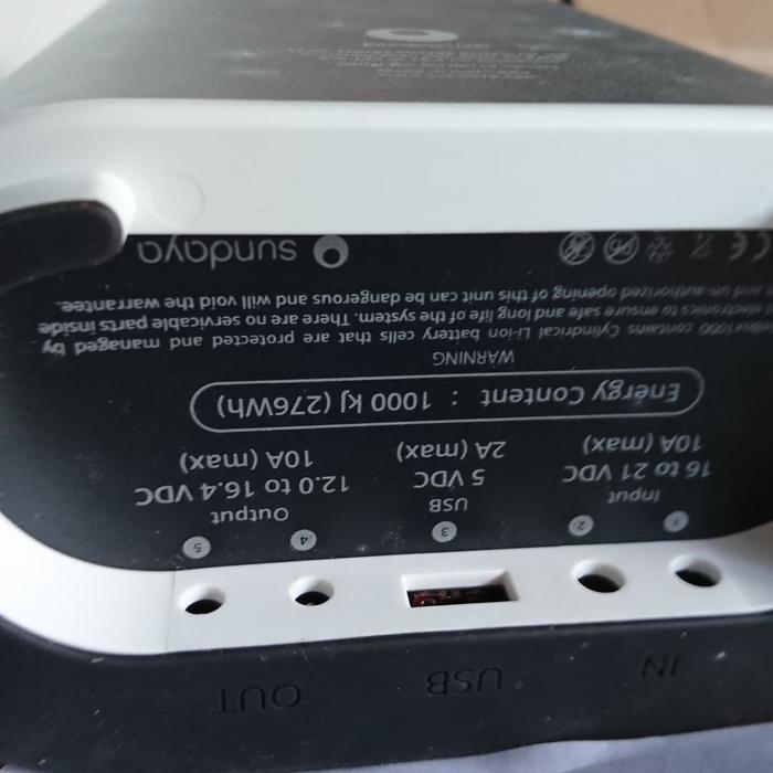 Power Bank Solar Cell Raksasa Joulebox 1.000Kj Solar Cell Sundaya