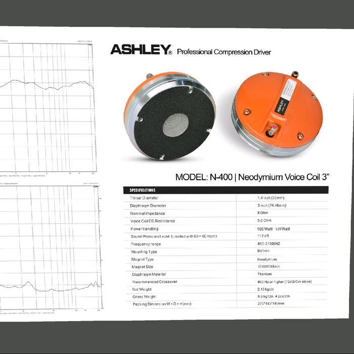 driver tweeter ashley N400 original ASHLEY N 400 NEODYMIUM
