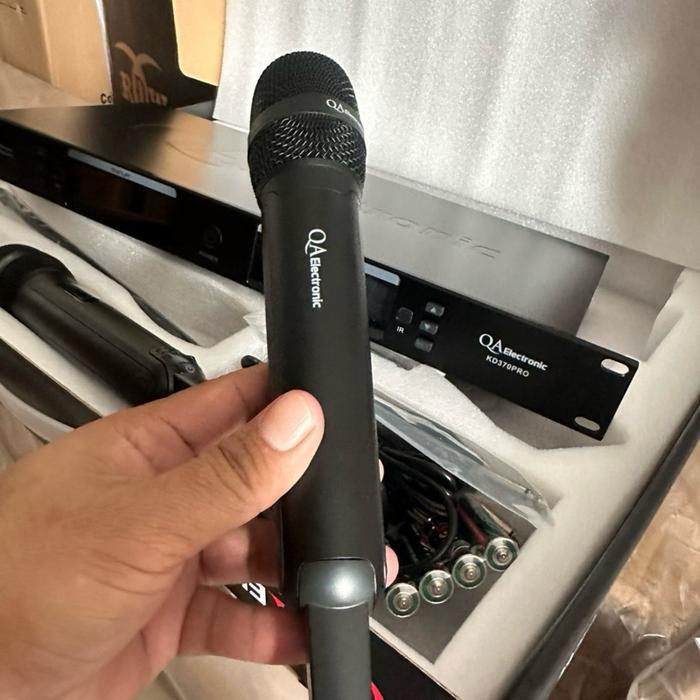 mic wireless qa electronic kd370pro original