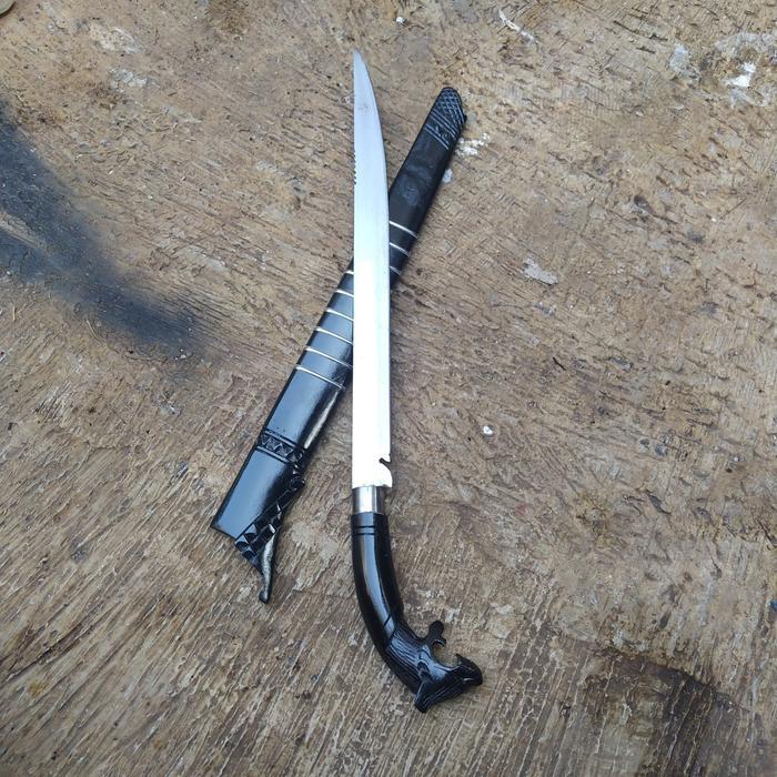 Golok Gobang Baja 40cm ukir Macan