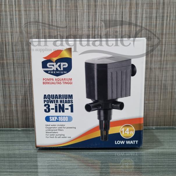 READY SKP-1600 POWER HEAD SUBMERSIBLE PUMP POMPA AIR CELUP FILTER AQUARIUM