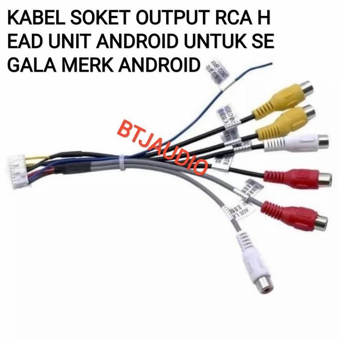 Soket Output Rca Head Unit Android Universal Untuk Segala Merk Android