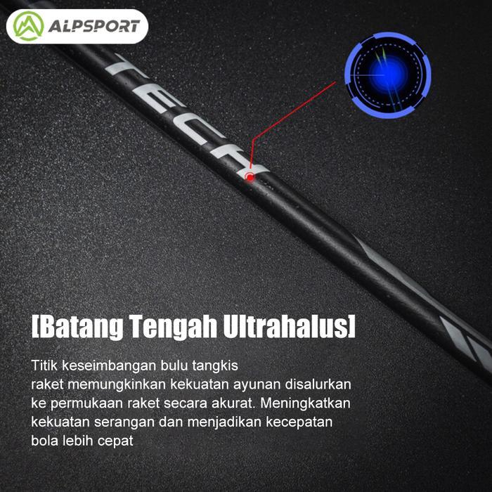 Diskon Alp Raket Rr T500, 100% Karbon Penuh, 4U G5, Poros Bulat Penuh, Rebound Cepat, Keseimbangan