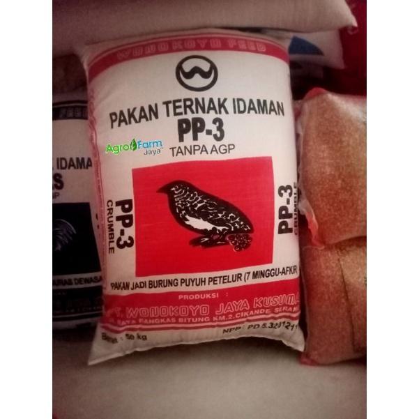 New Pakan Puyuh Petelur Pp3 Wonokoyo Paket 10 Kg -Gratisongkir
