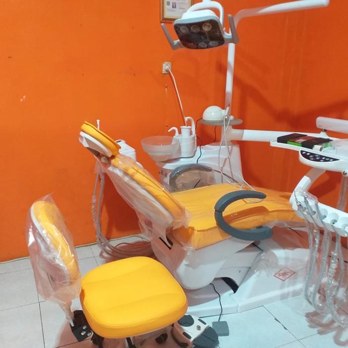 Ready Dental Unit Lokal Baru kursi gigi Full Elektrik upgrade selang