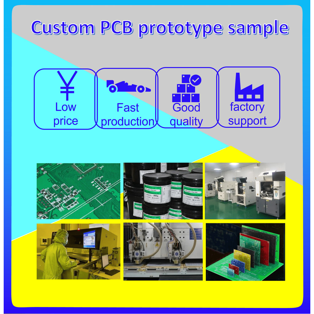 PCB Prototype Sample Etching Fabrication Manufacturer Printed Circuit Board, Send Us Gerber PCB