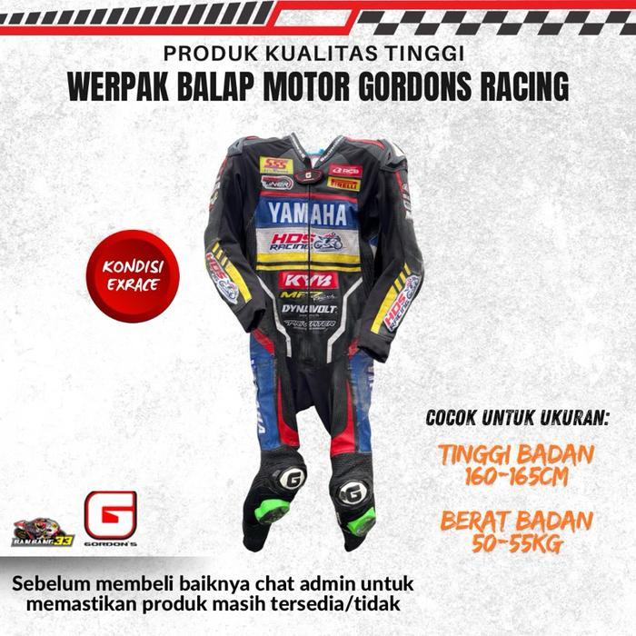 Werpak Balap Motor Road Race Gordons Full Kulit