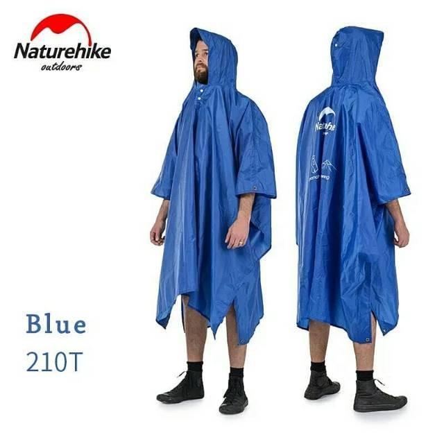 Jas hujan Naturehike NH17D002-M / NH17D003-M 210T/20D poncho jas hujan multifungsi