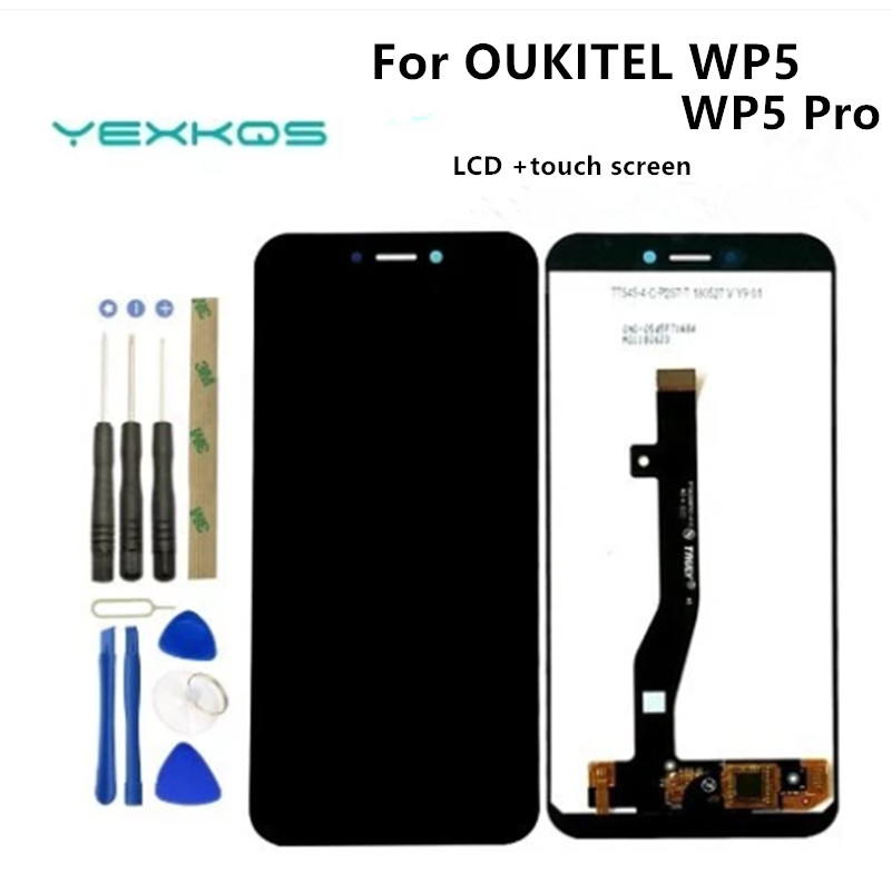 5.5 inch Original Oukitel WP5 LCD Display and Touch Screen Digitizer Assembly Replacement for Oukite