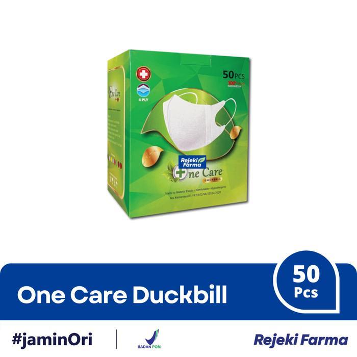 MASKER ONE CARE DUCKBILL 4 PLY 50 PCS PC - MASK ONECARE DUCK BILL
