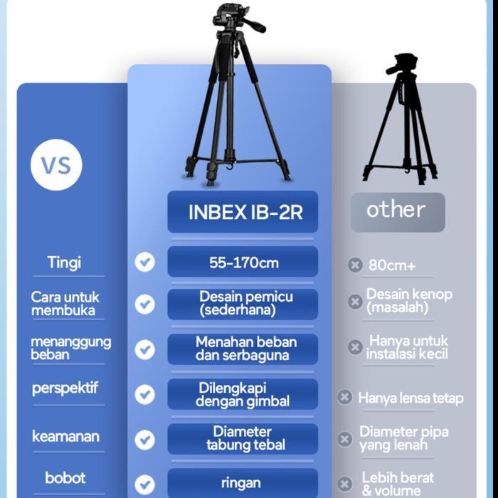 Diskon Inbex Tripod Kamera Tripod Hp Fotografi Camera Tripod Bluetooth Remote Original