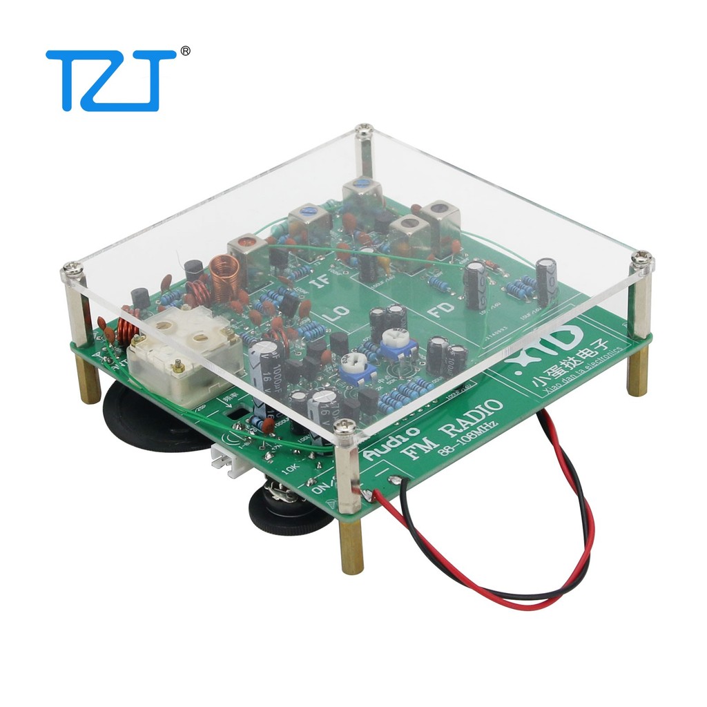 TZT UPGRADED HAM RADIO 88-108MHZ FM RADIO KIT FM RADIO DIY RADIO RECEIVER KIT FULLY DISCRETE