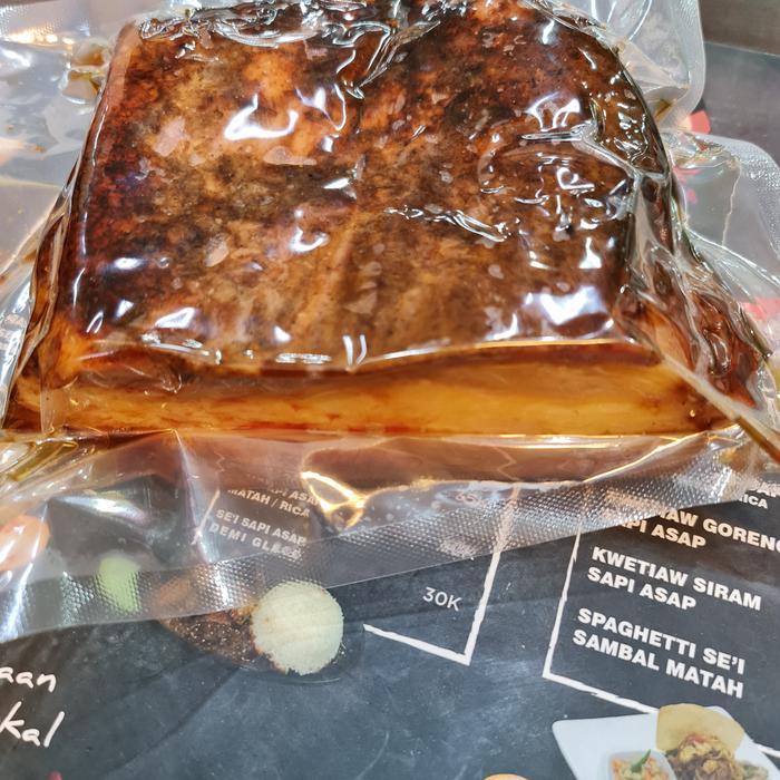 READY sei sapi brisket utuh 900gram lengkap dengan sambal