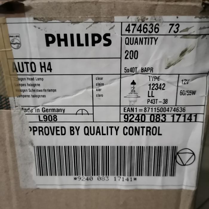 GROSIR BOHLAM LAMPU MOBIL H4 PHILIPS GERMANY