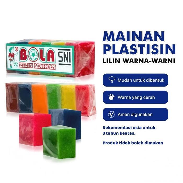 SALE Lilin Mainan Plastisin Malam DIY Merk Bola - Mainan Edukasi Mainan Anak Jadul Sensory Motorik