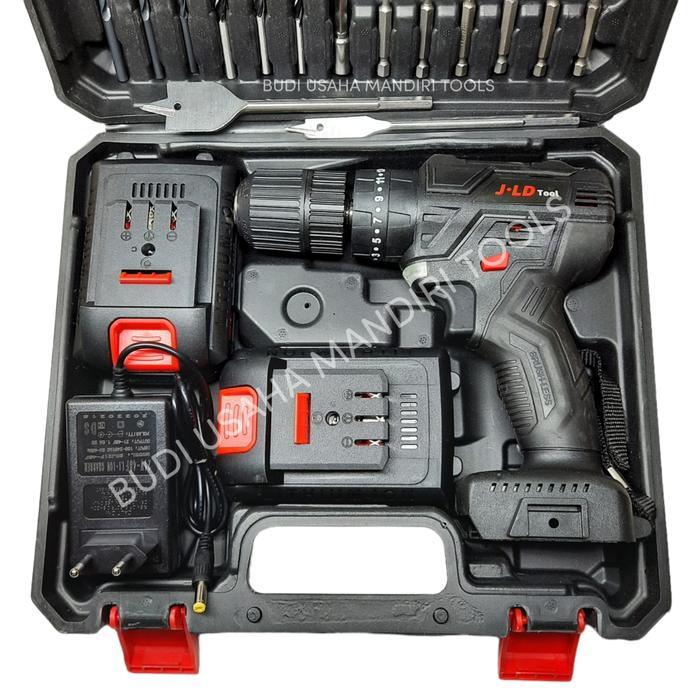 Cordless Drill 48V Assecories Koper Set - Bor Baterai 48V Set - Jld