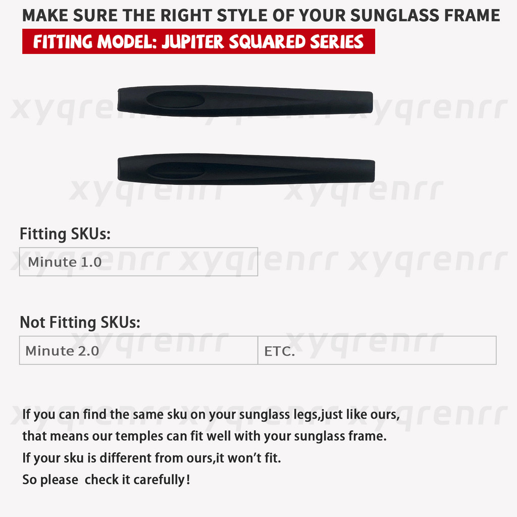 Xyqrenrr Polarized Replacement Lenses 1.0MM ThickEarsock for Oakley Minute 1.0Minute 2.0