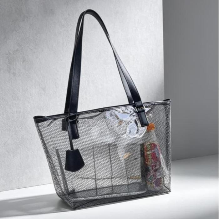 Jual Murah Tote Mika Pvc Transparan Tote Mika Jaring Tote Terlaris