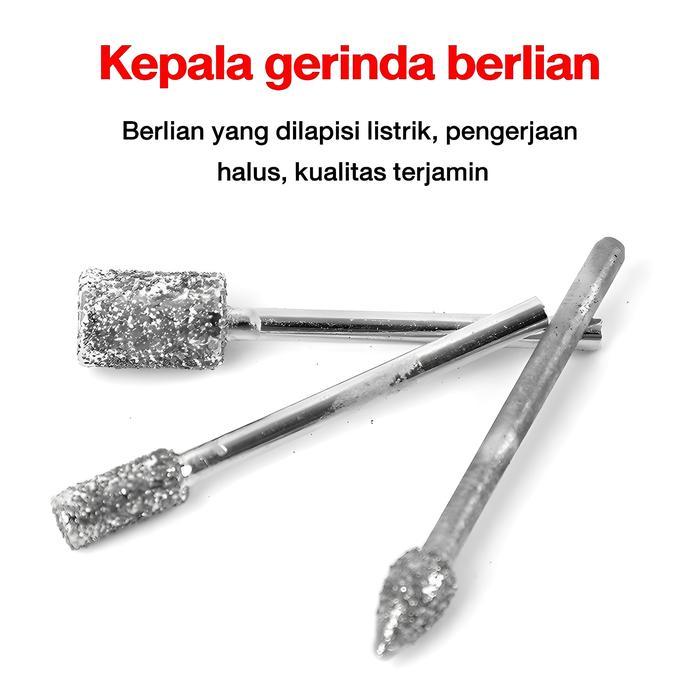 Set 10Pcs Mata Bor Tuner Cuner Porting Karbida Tungsten Untuk Mini Grinder Dan Bor Listrik