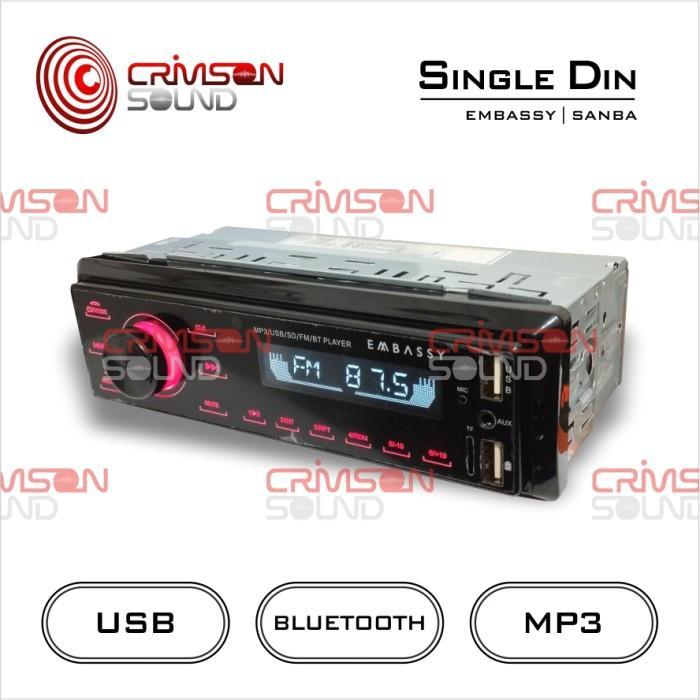 Head Unit Single Din Embassy Deckless App