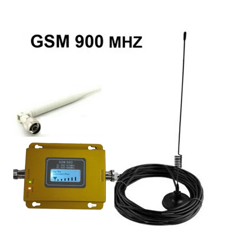 2G 3G 4G ell Phone Signal Repeater Amplifier Kit with Antenna for GSM DMA 900MHz 1800MHz 2100MHz