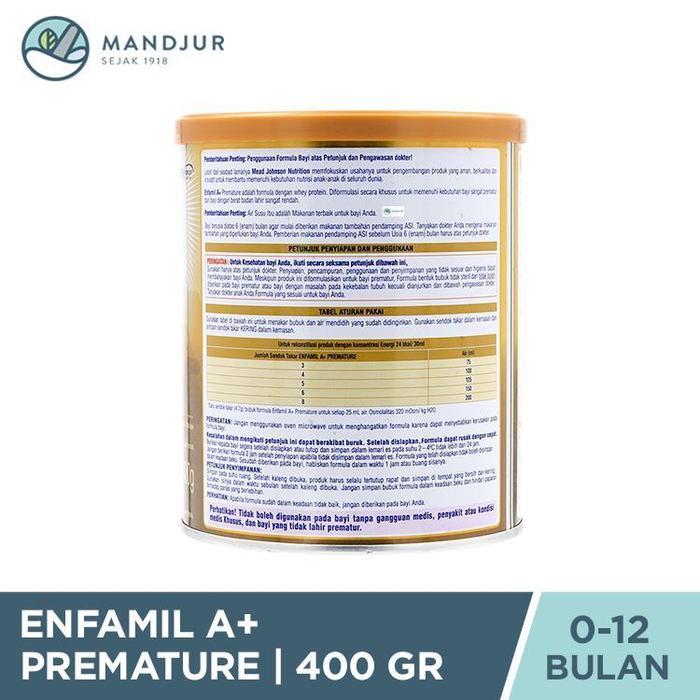 Littlebabby- Enfamil A+ Premature 400 Gr - Susu Formula Untuk Bayi Prematur