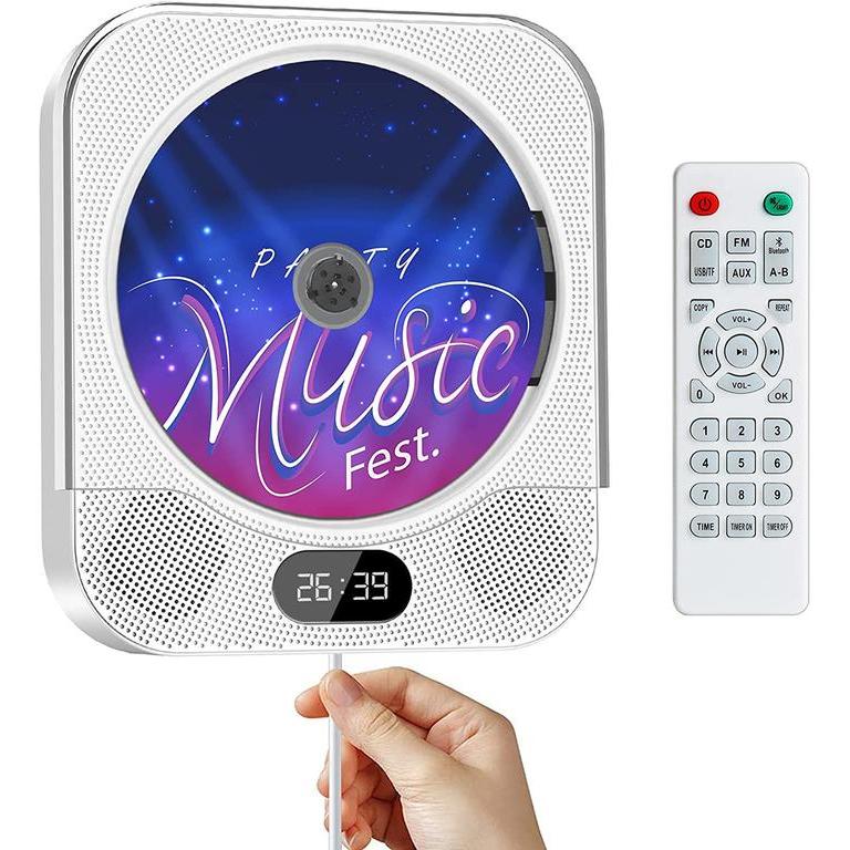 Cd Player Pemutar Musik Multimedia Cd Speaker Portable Bluetooth Dapat Dipasang Di Dinding Pemutar