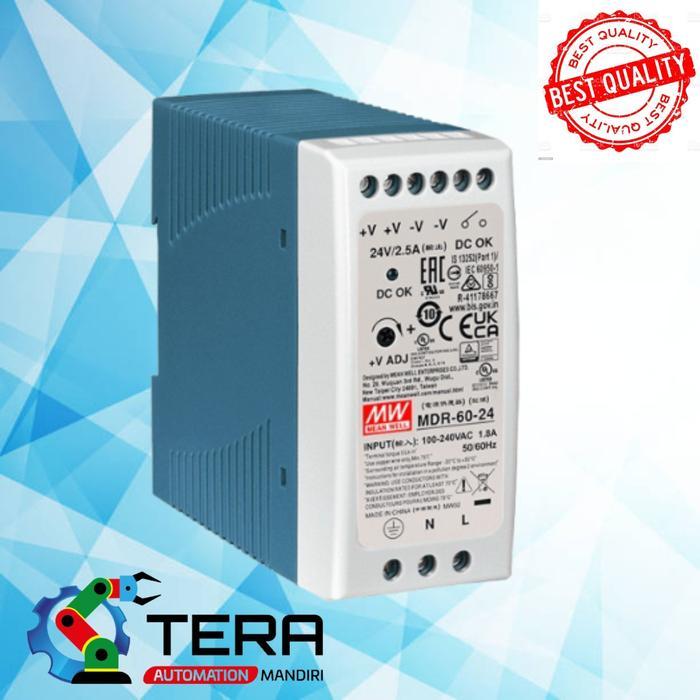 MDR-60-24 HMW 60WATT 24VDC DIN RAIL POWER SUPPLY SIAP KIRIM
