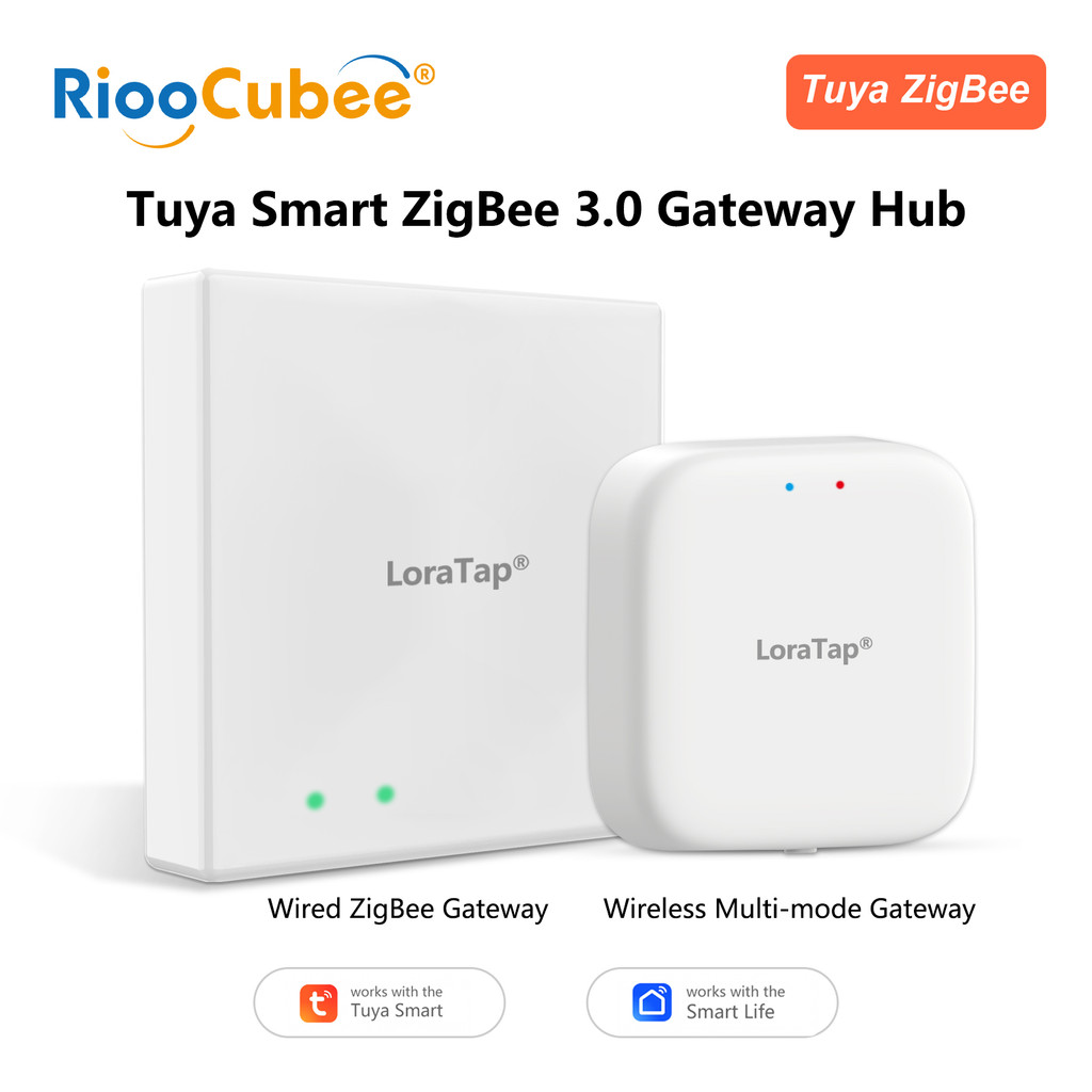 LoraTap ZigBee Wired Gateway Hub and Wireless Multi-modal Gateway Bridge Control Center Only Tuya