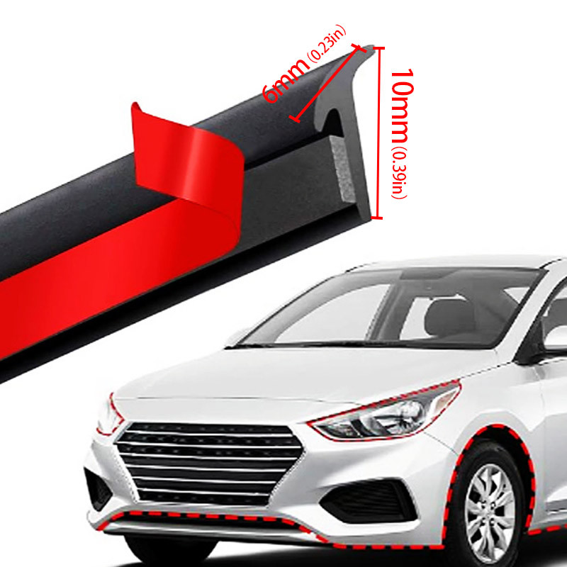 Universal Self Adhesive Auto Weather Draft Strip Car Windshield Edge Soundproof T-Type Door Edge