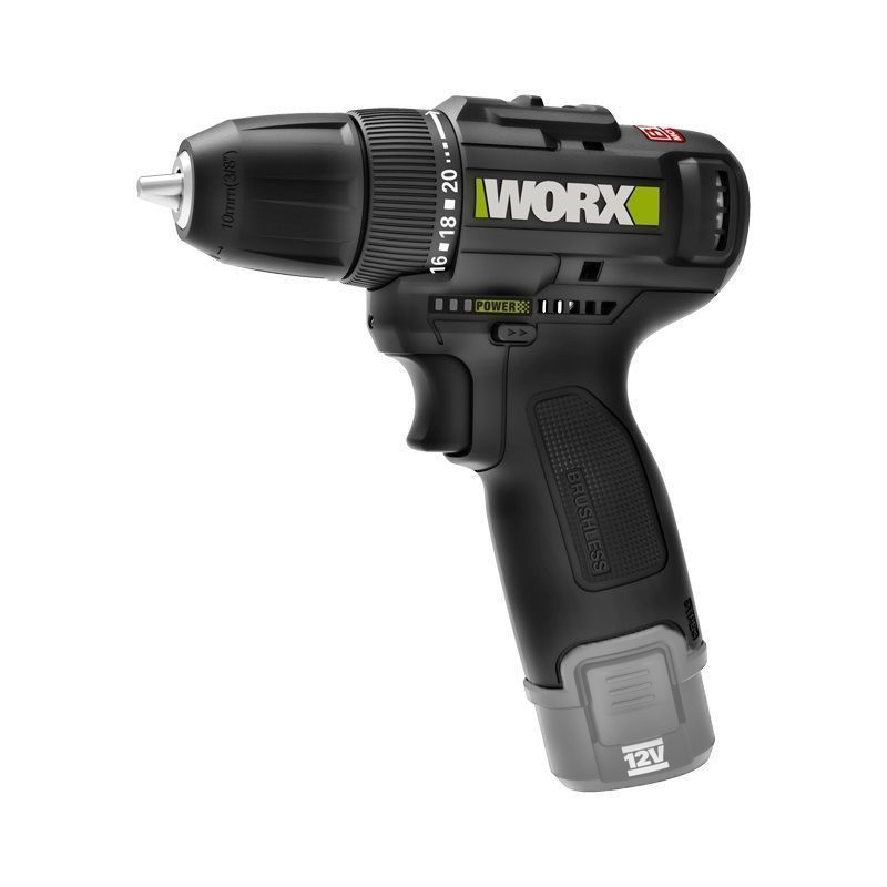 Worx WE210 Lithium Battery 12V Rechargeable Brushless Compact Metal Chuck Electric Screwdriver