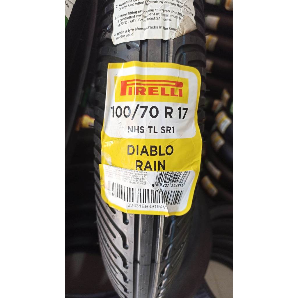 BAN PIRELLI DIABLO RAIN - 100/70 R 17