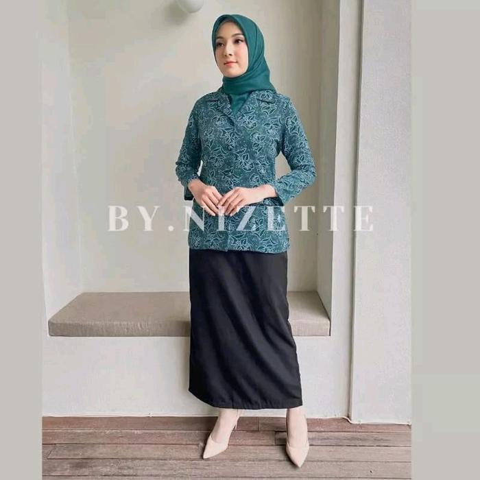READY SERAGAM PKK NITA NASIONAL RNA HIJAU TOSCA LAPIS FURING HALUS Seragam PKK nita Baju PKK