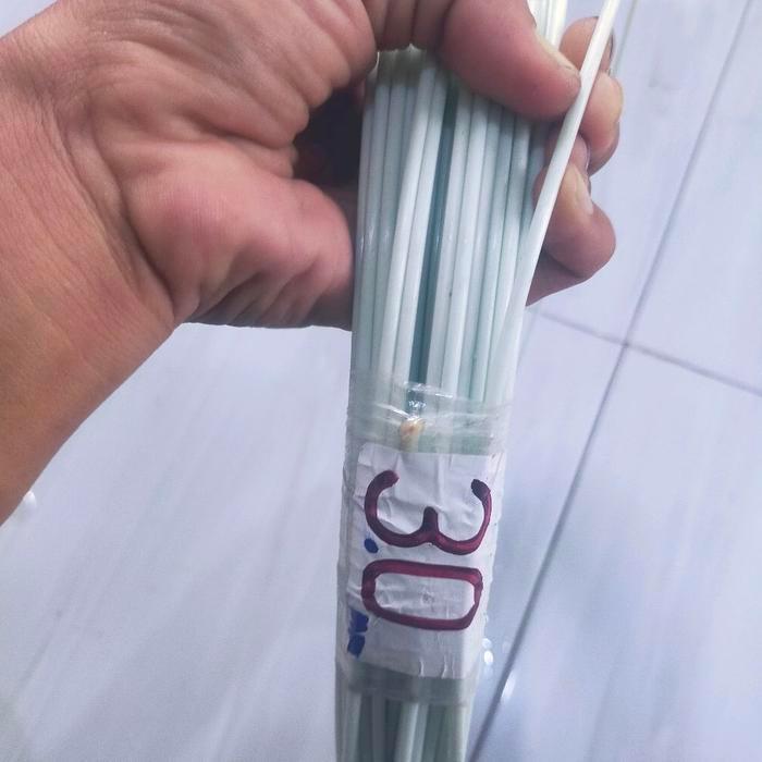 Jeruji Fiber 3 mm Putih 1 Kg Sangkar Kandang Layangan Dongdang Bahan Elastis Kuat Anti Patah Tahan