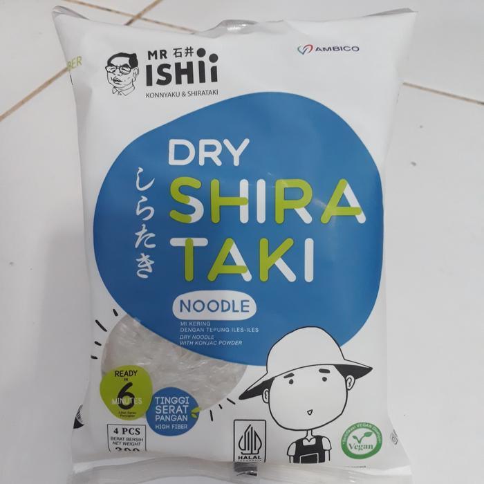 Mie Shirataki kering Noodles goreng Konjac porang