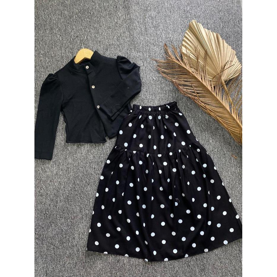 BERGARANSI One set CALISTA ROK Bahan Adem Couple Mom & Kids