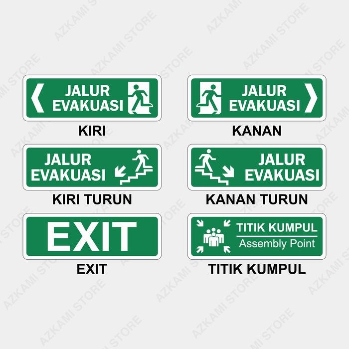 

New Rambu Jalur Evakuasi 30cm x 10cm Akrilik