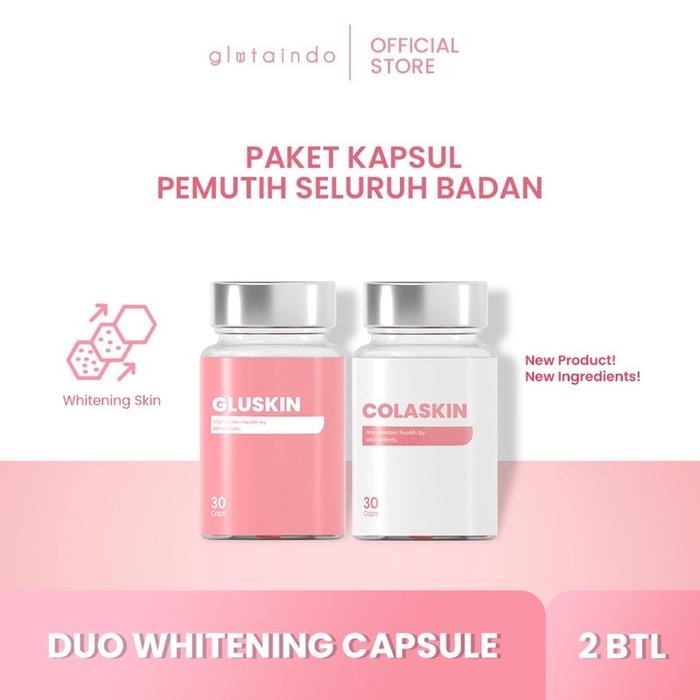 GLUTA INDO PEMUTIH BADAN - PAKET KULIT PUTIH 2 BOTOL (DUO WHITENING)