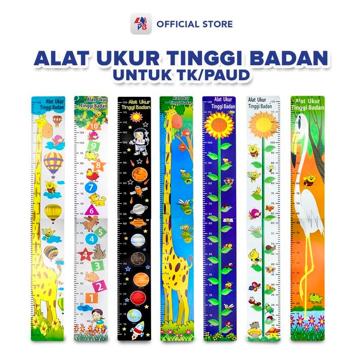 Pengukur tinggi badan / Alat Ukur Tinggi Badan Anak Desain Gambar menarik untuk anak anak / UD