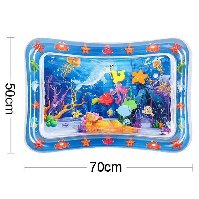 Baby Inflatable Cushion Water Play Mat Toy Infant Tummy Time Playmat Fun Activity Education Toys for