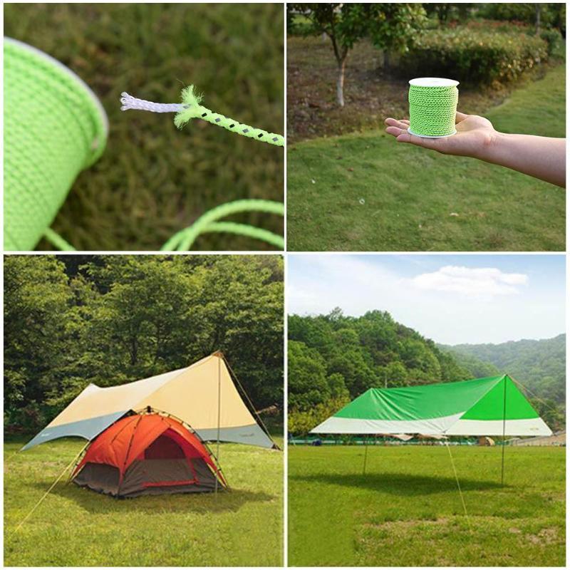 50M Multifunctional Outdoor Paracord Luminous Umbrella Rope Reflective Survival Rescue Umbrella Rope