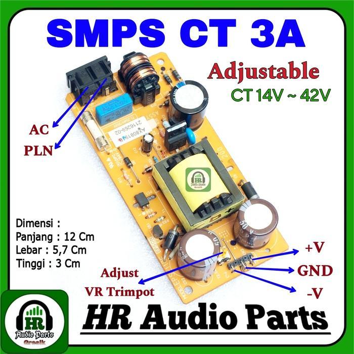 SMPS CT Switching Power Supply Adjuster ct 14 - 42V 3A For Amplifier