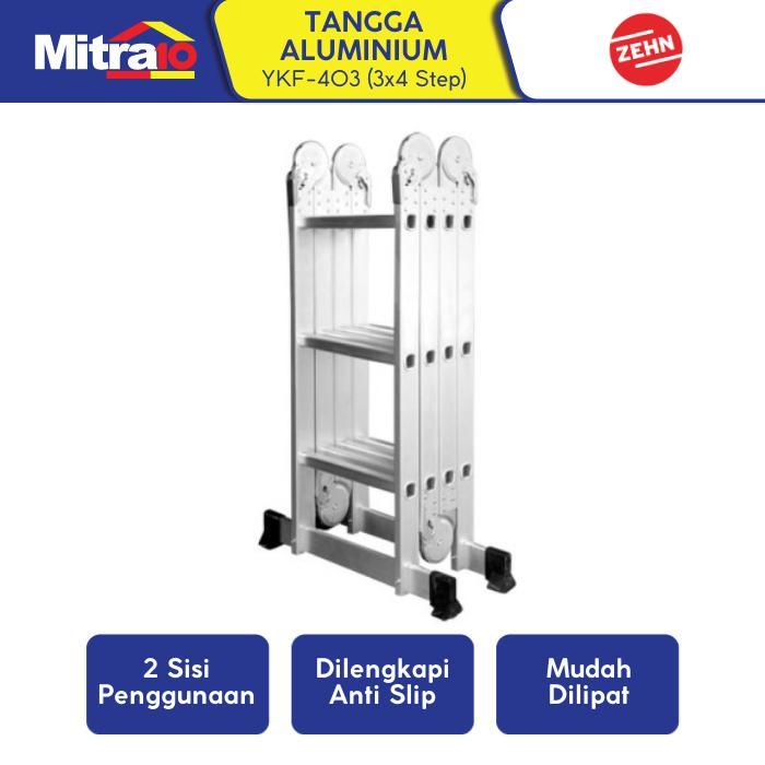 Zehn Tangga Aluminium YKF-403 ( 3 X 4 Step )